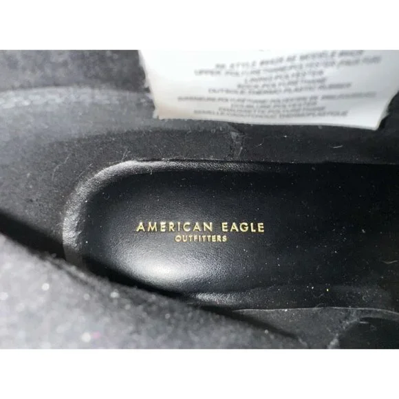 American Eagle combat boots with fur, women's size 10 - Picture 5 of 6